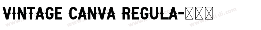 Vintage Canva Regula字体转换